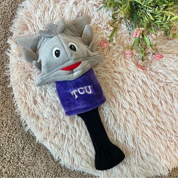 Team Golf NCAA TCU Horned Frogs Golf Mascot Driver Headcover Long Neck - Picture 1 of 6